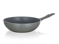 Banquet Pánev WOK s nepřilnavým povrchem GRANITE Grey 28 cm