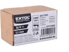 Extol Industrial Baterie akumulátorová, 16V Li-ion, 2000mAh 8791580B