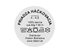 Kraftika 1ks šedozelená bavlněná příze macrame / háčkovací 40 g