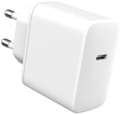 eSTUFF Home Charger EU PD 30W 1 x USB-C Input: 230V EU, Output: PD 3.0 30W. White