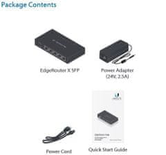 Ubiquiti EdgeRouter X SFP - 5x GbE port, 1x SFP port, 5x PoE 24V (PoE budget 50W)