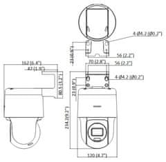 HiLook Powered by HIKVISION/ PTZ-N2C400M-DE(F0)(O-STD)/ PTZ/ 4Mpix/ Darkfighter/ Smart Hybrid Light/ IR 30m/ IP66