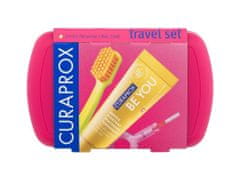 Curaprox 1ks travel set red, zubní kartáček