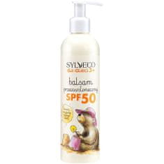 Sylveco Dětský sluneční balzám 3+ SPF50 - Letní ochrana ve, Účinná ochrana před UV zářením, Hloubková hydratace a výživa pokožky, 300ml