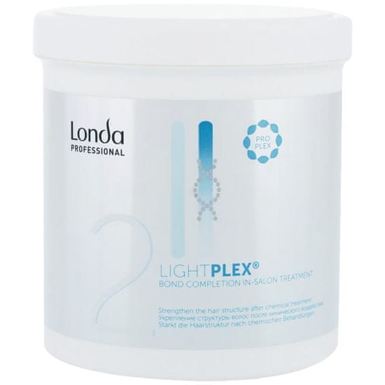 Londa Lightplex Kúra Krok 2 - Posilující po zesvětlení, obnovuje vazby uvnitř vlasů a navrací jim sílu a zdravý vzhled, 750ml