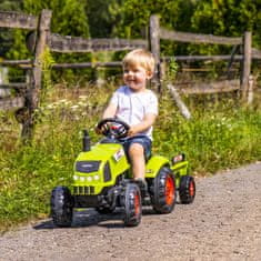 Falk Falk Traktor Claas Zelený Na Pedály Klakson Prz