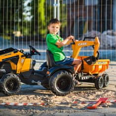 Falk Falk Traktor Case Ih Backhoe Oranžový S Příč