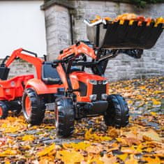 Falk Falk Traktor Kubota Oranžový S Přívěsem Od