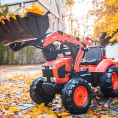 Falk Falk Traktor Kubota Oranžový S Přívěsem Od