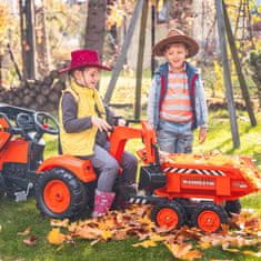 Falk Falk Traktor Kubota Oranžový S Přívěsem Od