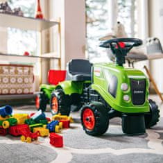 Falk Falk Traktor Baby Claas Zelený S Přívěsem + A