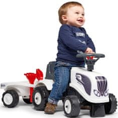 Falk Falk Traktor Baby Valtra Bílý S Přívěsem + Ak