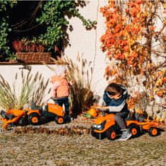 Falk Falk Traktor Kubota Oranžový S Přívěsem + Akc. Od 1 Roku