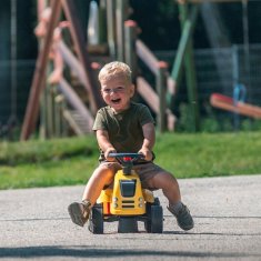 Falk Falk Traktor Baby Komatsu Žlutý S Přívěsem + Akc. Od 1 Roku