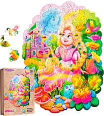 Puzzler Magic Wood Barevné dřevěné puzzle české výroby: Amelia Princess of Magic