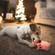 Akinu hračka pro psa Vánoční pašík růžový 18 cm