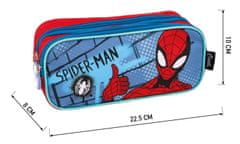 CurePink Dvojitý penál na tužky Marvel|Spiderman: Like (23 x 8 x 10 cm)