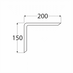 Velano WDG 200 konzole 150x200 překližka ohýbaná, buk