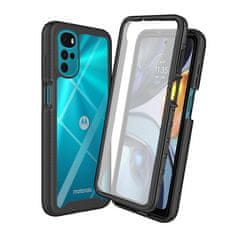 Techsuit Pouzdro Motorola Moto G22 Techsuit - Defense360 Pro + ochrana obrazovky, černé