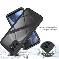 Techsuit Pouzdro Motorola Moto G22 Techsuit - Defense360 Pro + ochrana obrazovky, černé