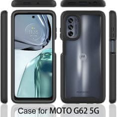 Techsuit Pouzdro Motorola Moto G62 Techsuit - Defense360 Pro + ochrana obrazovky, černé