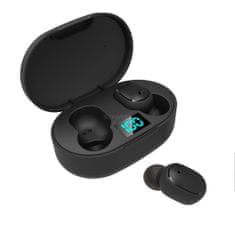 TWS Bezdrátová sluchátka Bluetooth 5.0 , E6s černá