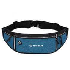 Techsuit Sportovní pásek (ledvinka) Techsuit CWB3 pro běh, fitness, nordic walking, sport - modrá