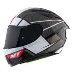 MT HELMETS Integrální přilba na motorku FF106 Pro Targo Pro Podium B0 černo-bílá Velikost: XS