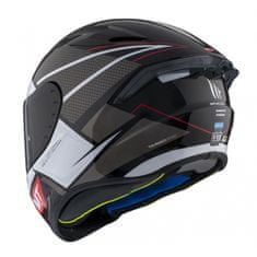 MT HELMETS Integrální přilba na motorku FF106 Pro Targo Pro Podium B0 černo-bílá Velikost: L