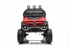 Moje Auto Mercedes Benz Unimog Pro Děti Červená + Pohon 4