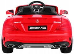 Moje Auto Mercedes Amg Sl65 Pro Děti Červená + Dálkové Ovládání + Ba