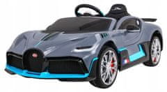 Moje Auto Bugatti Divo Autíčko Na Baterie Pro Děti Šedá