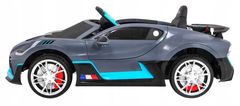 Moje Auto Bugatti Divo Autíčko Na Baterie Pro Děti Šedá