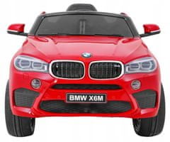 Moje Auto Bmw X6M Elektrické Autíčko Pro Děti Lak Červený