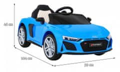 Moje Auto Audi R8 Lift Autíčko Na Baterie Modrá +