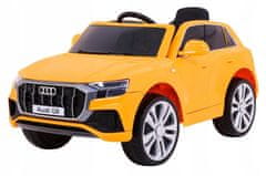 Moje Auto Audi Q8 Lift Na Baterie Pro Děti Žlutá + Pilo