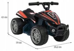 Moje Auto Vozidlo Quad Little Monster Černé