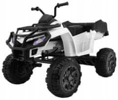 Moje Auto Quad Xl Atv Na Baterie Pro Děti Bílá + Pohon