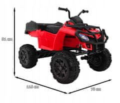 Moje Auto Quad Xl Atv 2,4Ghz Na Dětskou Baterii Červená