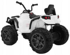 Moje Auto Quad Atv 2.4Ghz Na Baterie Pro Děti Bílá + P