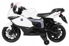 Moje Auto Motorka Na Baterie Bmw K1300S Pro Děti Bílá +