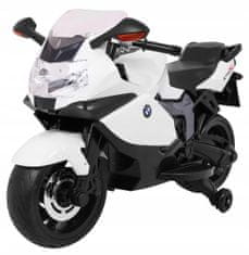 Moje Auto Motorka Na Baterie Bmw K1300S Pro Děti Bílá +