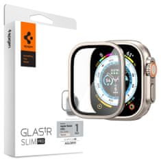 Spigen Ochranné Tvrzené Sklo Glas.Tr Slim Pro Apple Watch Ultra 1 / 2 (49 Mm) Titanium