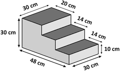 Inny Atlanta psí schody 30cm černé