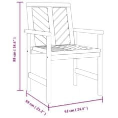 Vidaxl 3dílná sada zahradního nábytku masivní akáciové dřevo