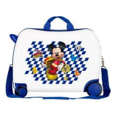 Joummabags Dětský cestovní kufr na kolečkách / odrážedlo MICKEY MOUSE Good Mood, 34L, 4649861