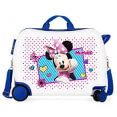 Joummabags Dětský cestovní kufr na kolečkách / odrážedlo MINNIE MOUSE Blue, 34L, 2399864