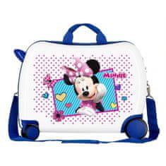 Joummabags Dětský cestovní kufr na kolečkách / odrážedlo MINNIE MOUSE Blue, 34L, 2399864