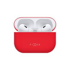 FIXED Ultratenké silikonové pouzdro Silky pro Apple AirPods Pro 2/Pro 2 (USB-C), červené