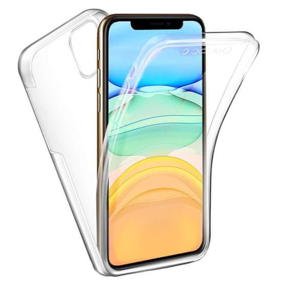 FORCELL Pouzdro Forcell Case 360 FULL COVER PC + TPU pro IPHONE 13 Pro Max transparent